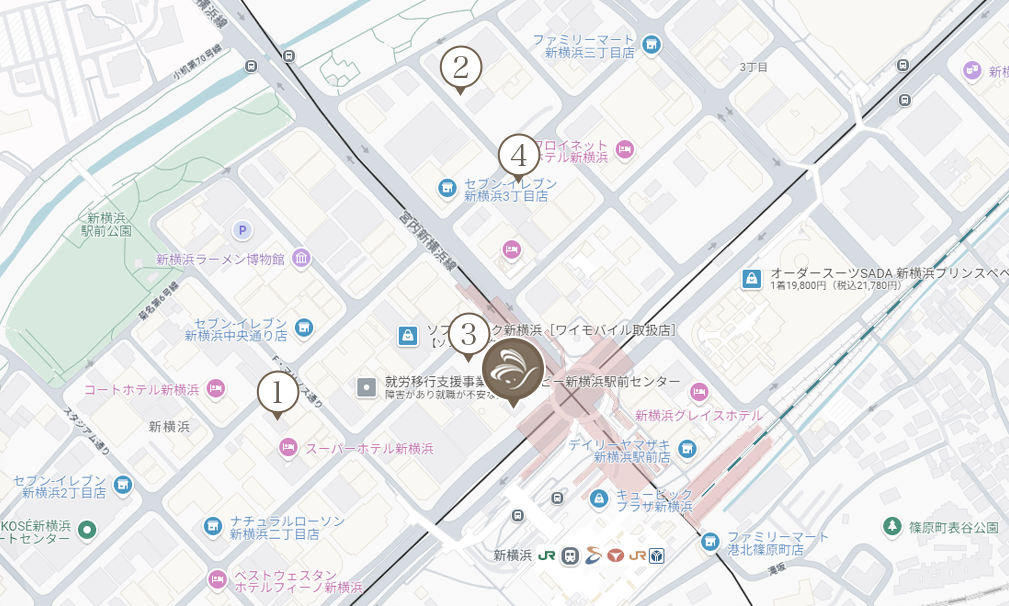 横浜甲状腺クリニックの提携駐車場のご案内です